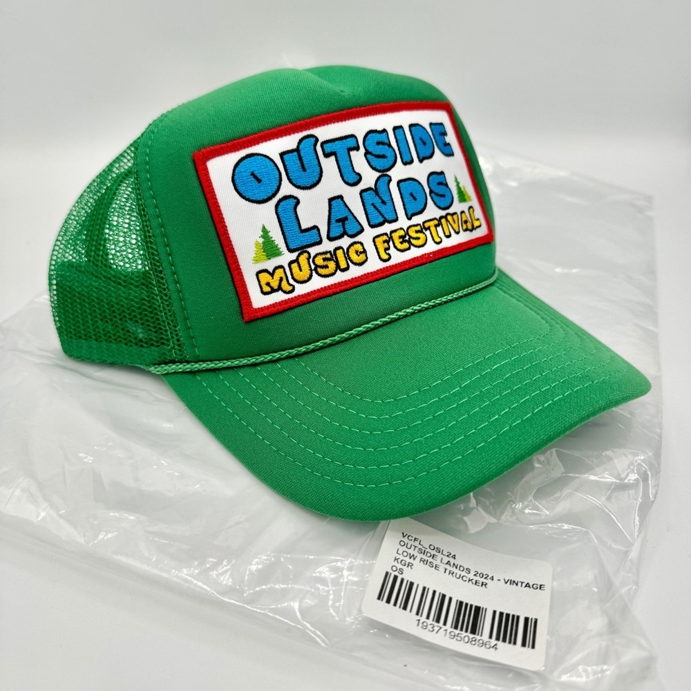 NWT Aviator Nation Outside Lands Trucker Hat in Green Forest Kelly